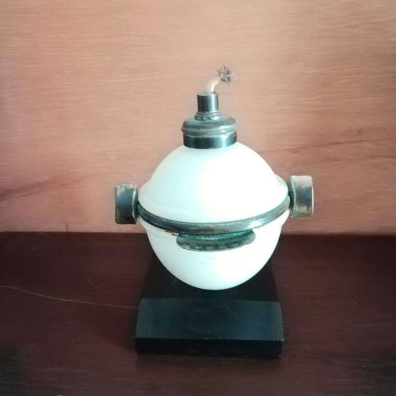 逸品　ランプ　水石鹸入れ　香炉　大正　花王石鹸永瀬商会　和骨董　アンティーク骨董
