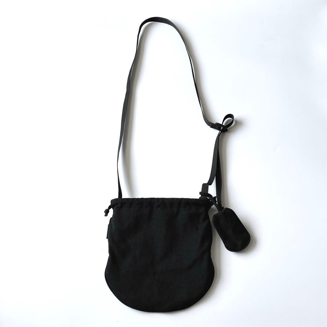 HYKE　CORDURA DRAWSTRING BAG　BLACK