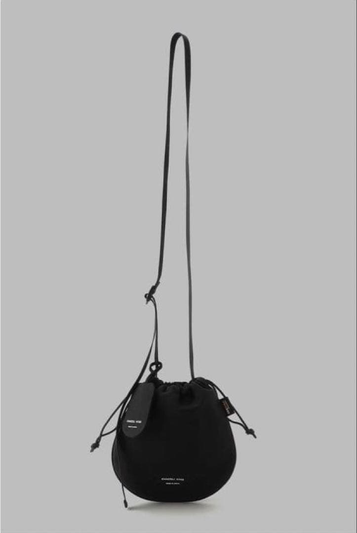 HYKE　CORDURA DRAWSTRING BAG　BLACK