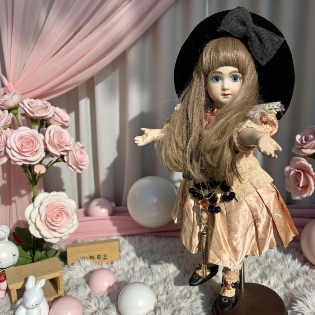 ユミカ ビスクドール アーテー 作家様 ピンクドレス リボン カメオ