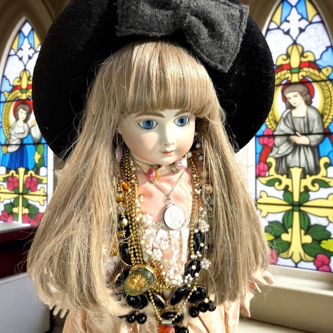 ユミカ ビスクドール アーテー 作家様 ピンクドレス リボン カメオ