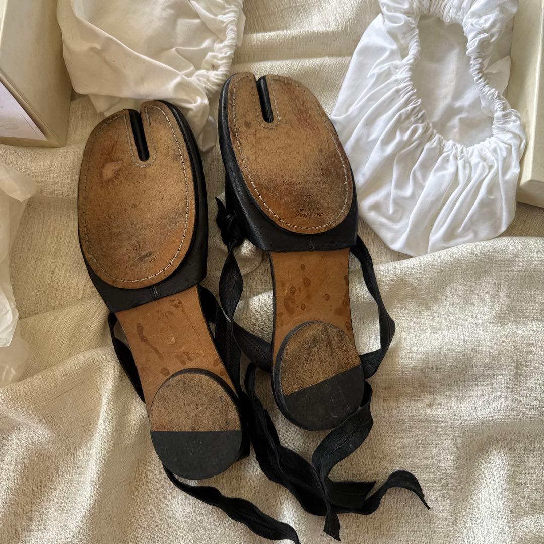 マルジェラ Maison Margiela 足袋 バレエシューズ 黒 37