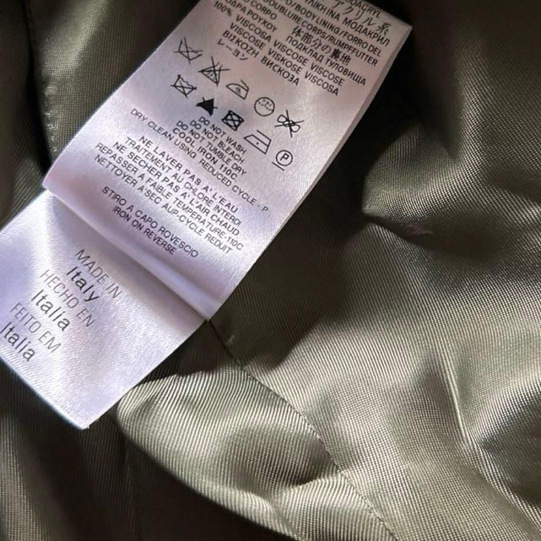 LOVE MOSCHINO ミリタリーコートSサイズ襟袖ファーカーキ