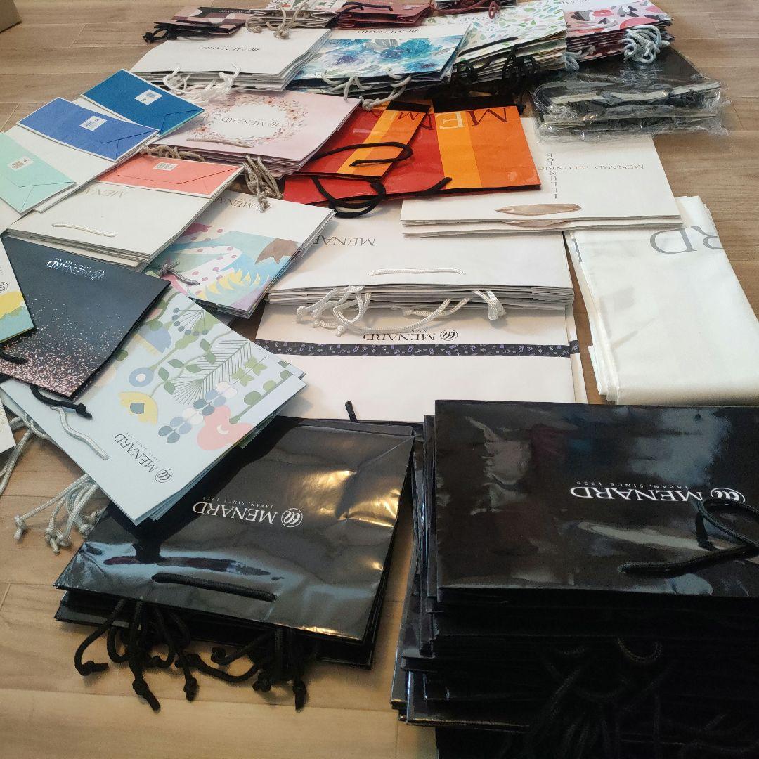 ほとんど新品 MENARD ショップ袋 大量セット 約80点+先着おまけ付き