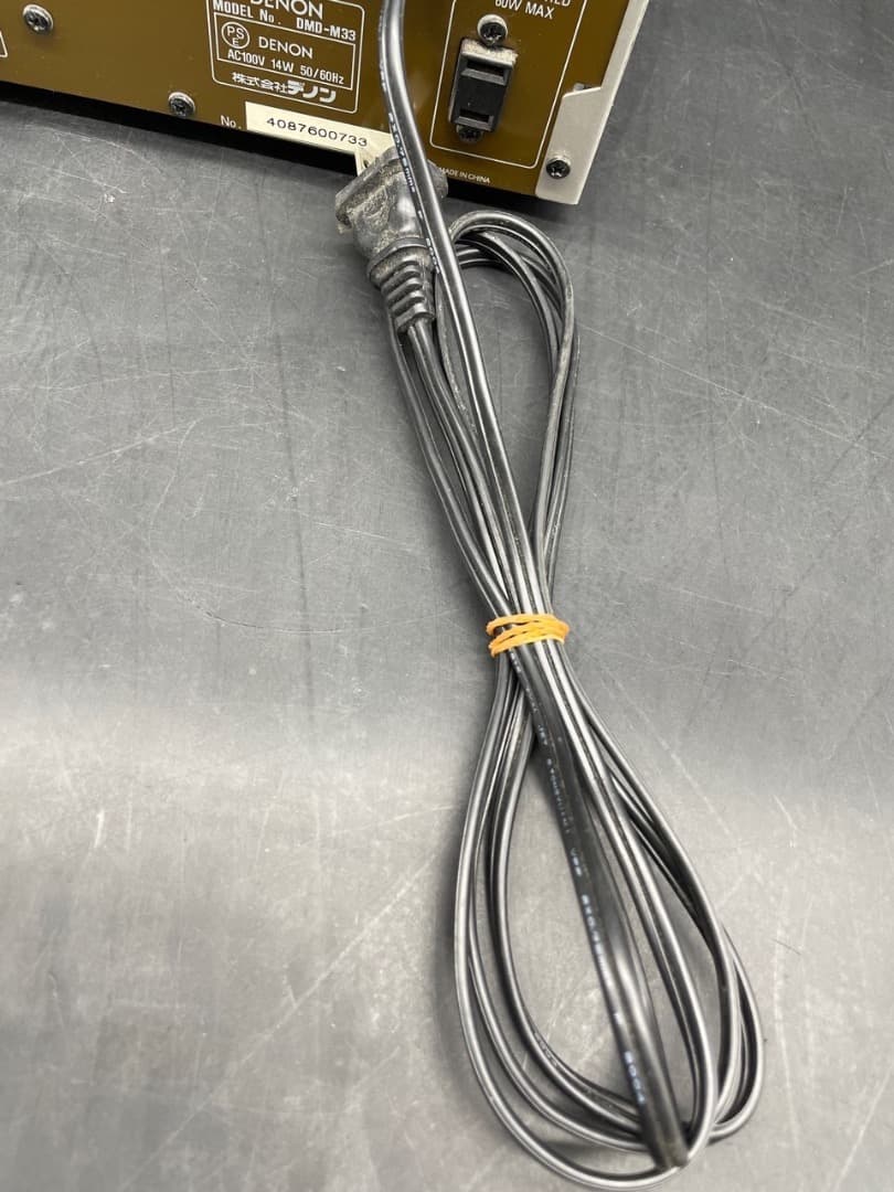 H68「動作OK」DENON DMD-M33 MDレコーダー　デッキ　プレイヤー