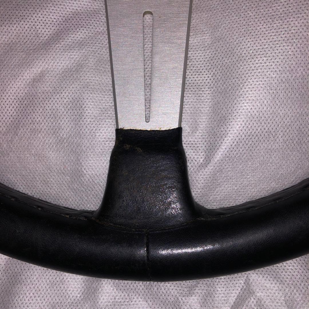 な*ん様 ナルディ　クラシックレザー　ブラック　36 ホーンリング　ホーンボタン