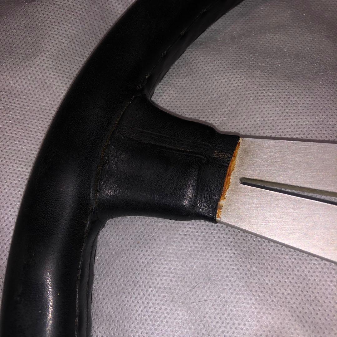 な*ん様 ナルディ　クラシックレザー　ブラック　36 ホーンリング　ホーンボタン