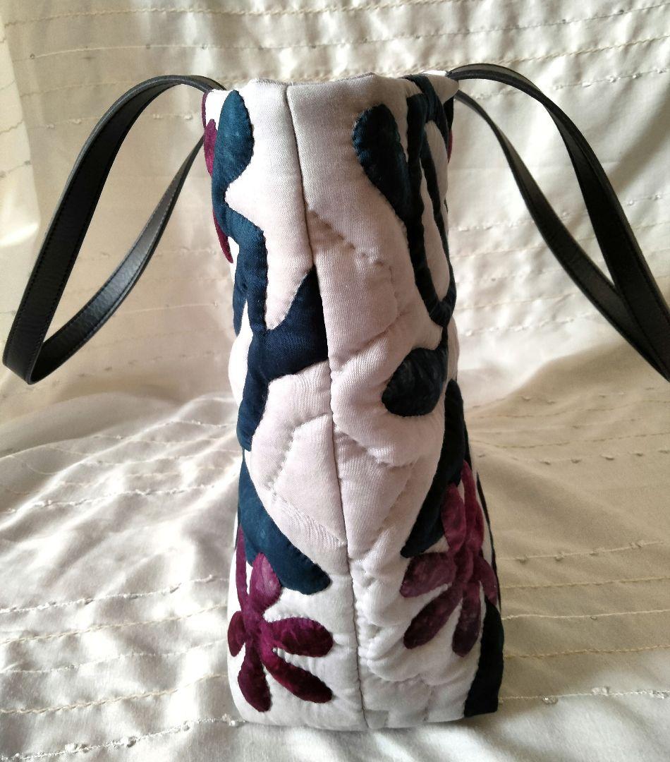 ☆263.ハワイアンキルト・バッグ・ホヌ＆ティアレ