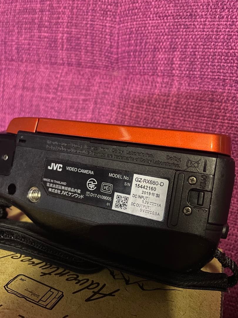 JVC Everio R GZ-RX680 カラー/オレンジ