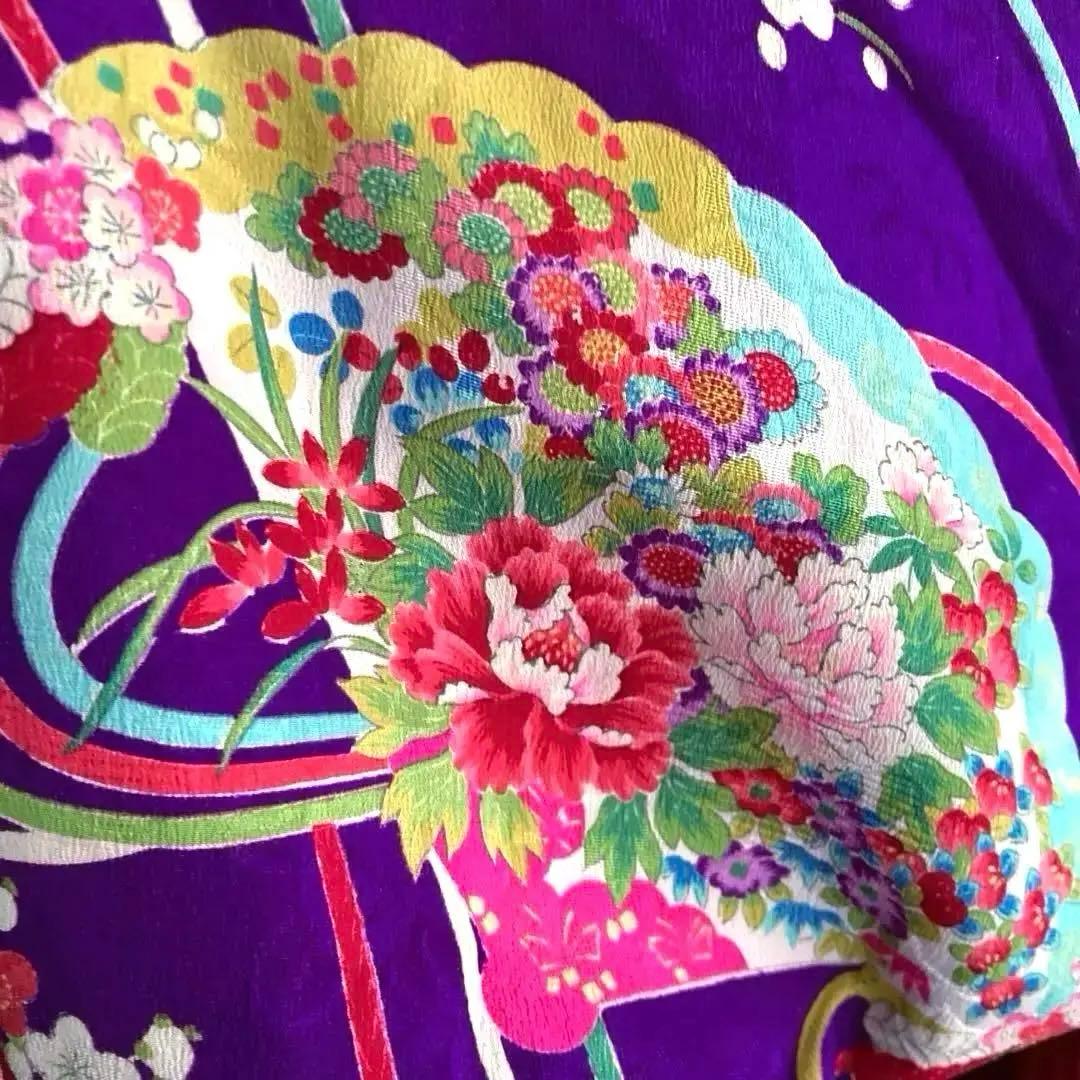 アンティーク着物　子供用　七五三 大正ロマン　正絹　女の子　No.50