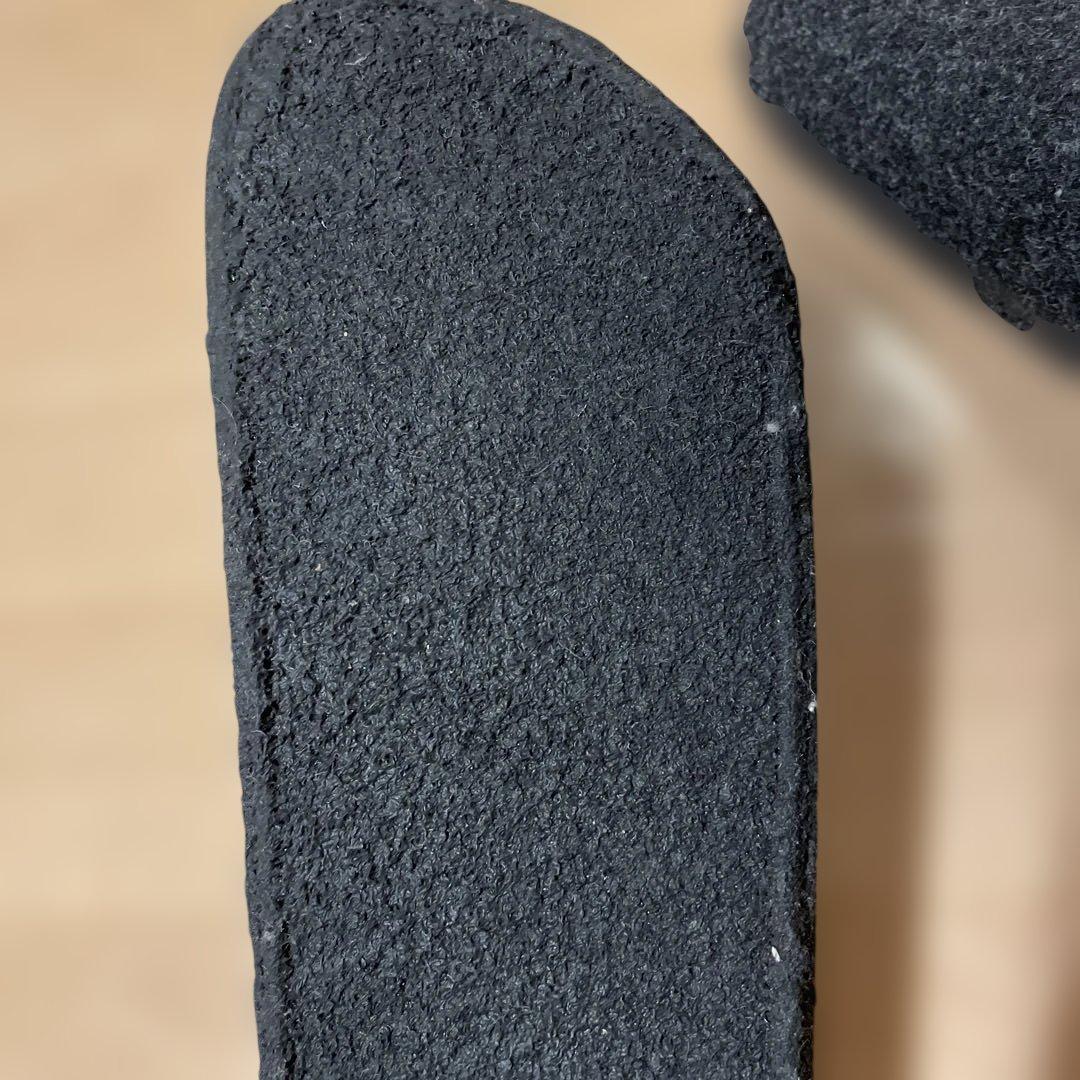ビルケンシュトック　ウール　ボア　ツェルマット　チャコールグレー　サンダル　37
