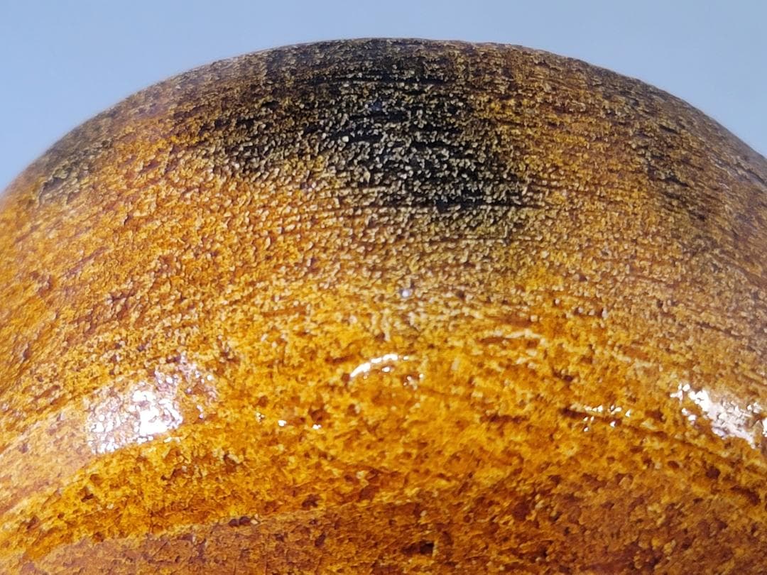 茶道具 飴釉茶碗 好楽造 共箱 大徳寺 書付 DT773