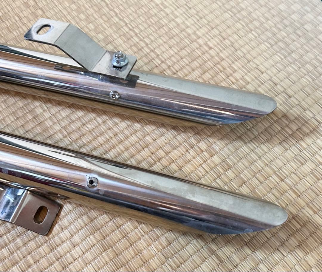 バイク　ヤマハ　ドラックスター250 ステンレス　スラッシュ　マフラー