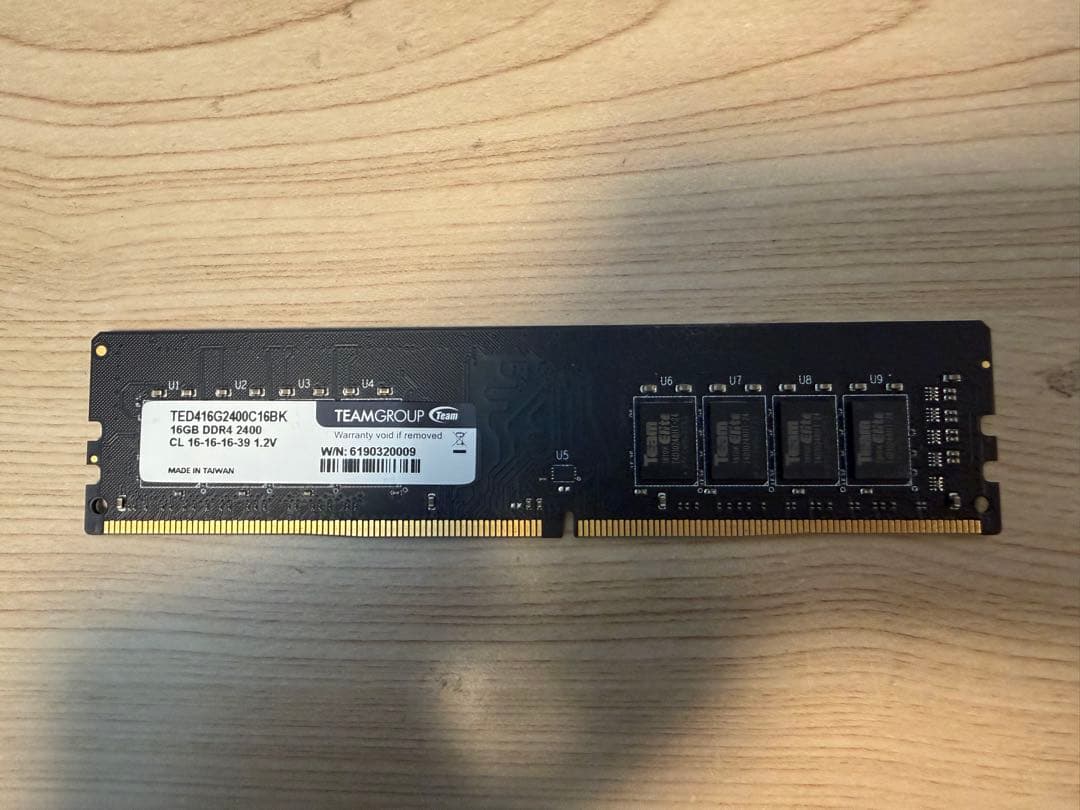 DDR4 16GB 13枚 動作確認済み