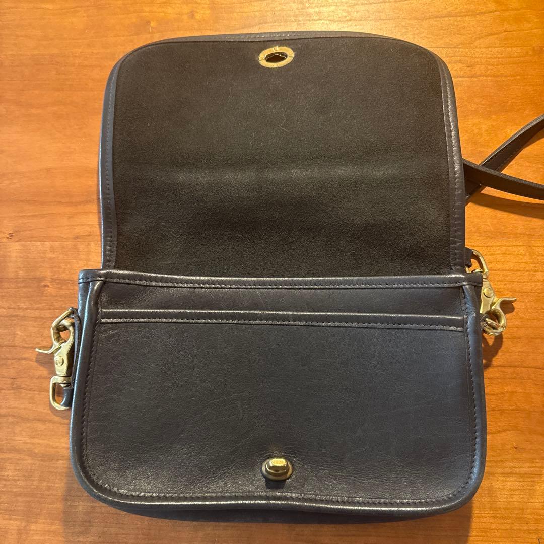 COACH オールドコーチ　黒 レザー ショルダーバッグ 美品