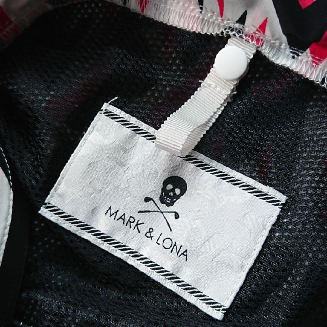 【美品】 マークアンドロナ ナイロンジャケット 総柄 パーカー ゴルフウェア