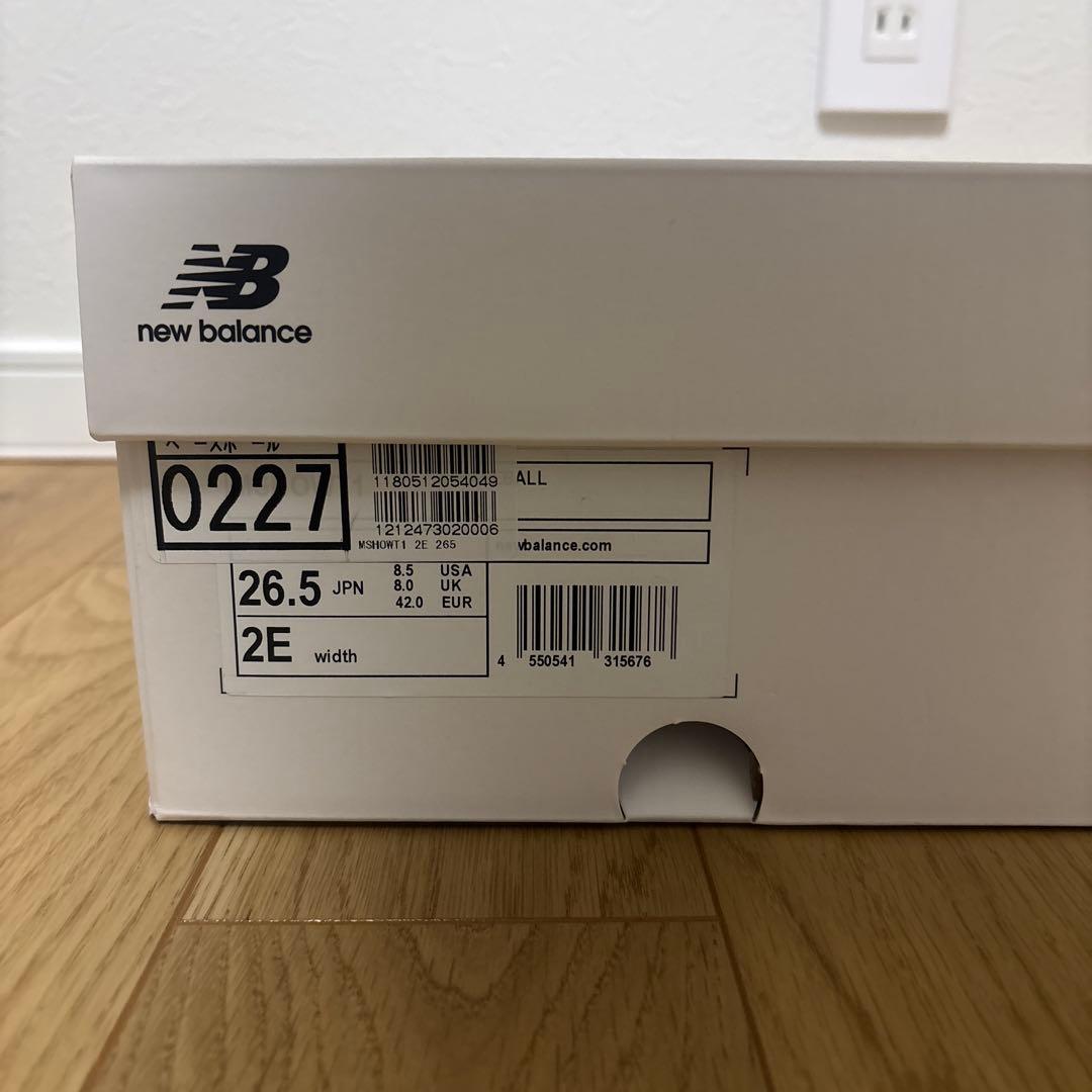 New Balance S01 スパイク ホワイト/ゴールド　大谷翔平
