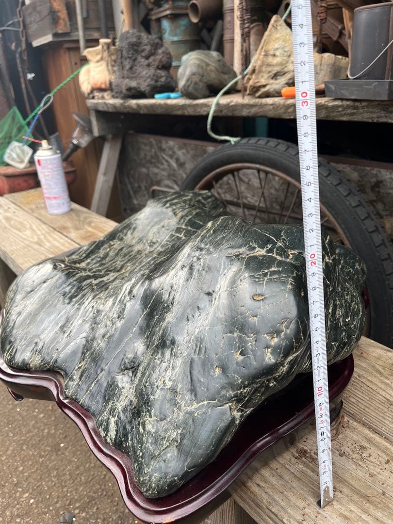 神居古潭石、神居古潭山波石、水石 水石展示会用、特大古潭山波石、初心石