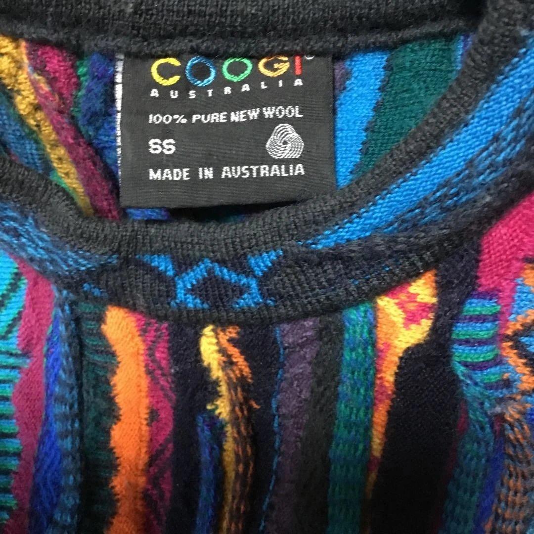 COOGI 多色ストライプ ニット オーストラリア　3Dニット
