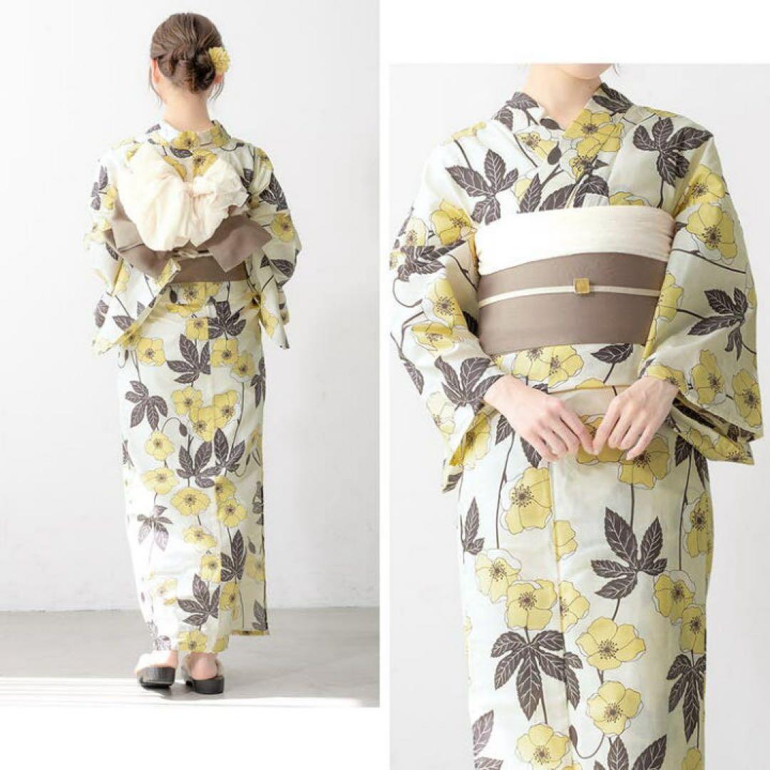 ポピー　コクリコ　虞美人草　 セオαのようなサラサラ素材 クールパス 浴衣　新品