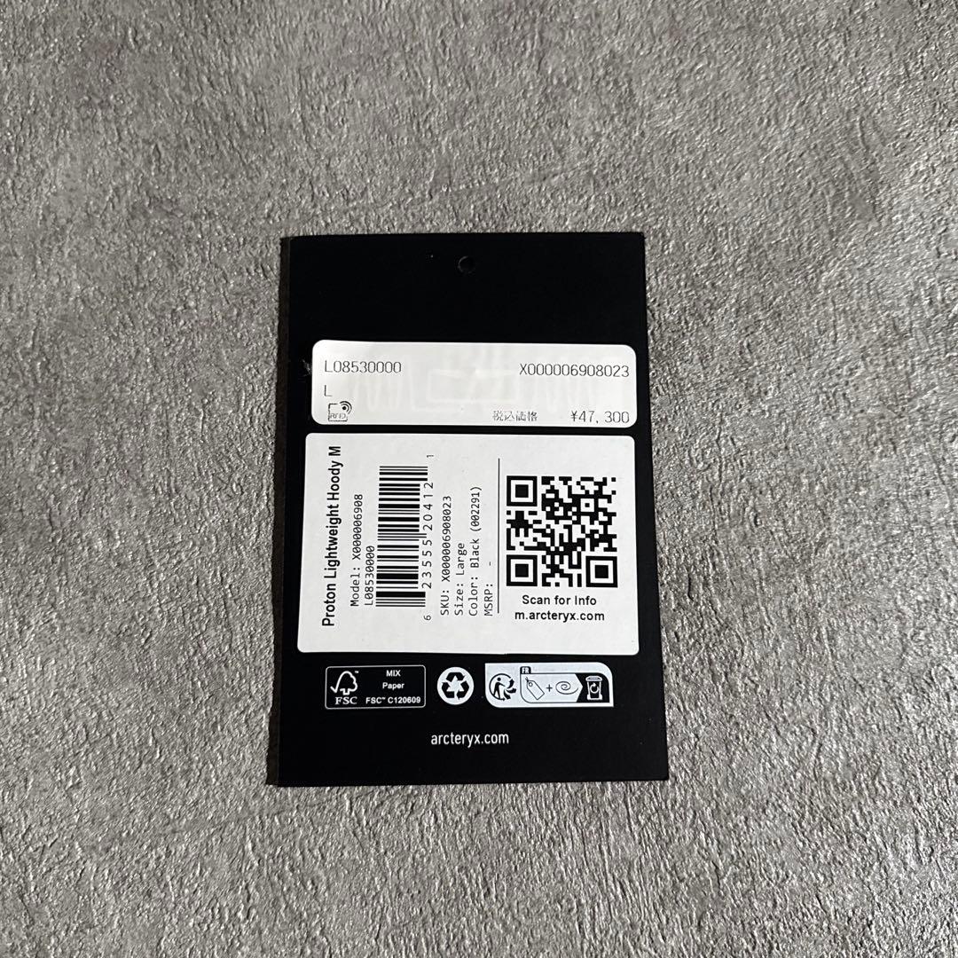 ARC'TERYX proton lightweight hoody 黒 L