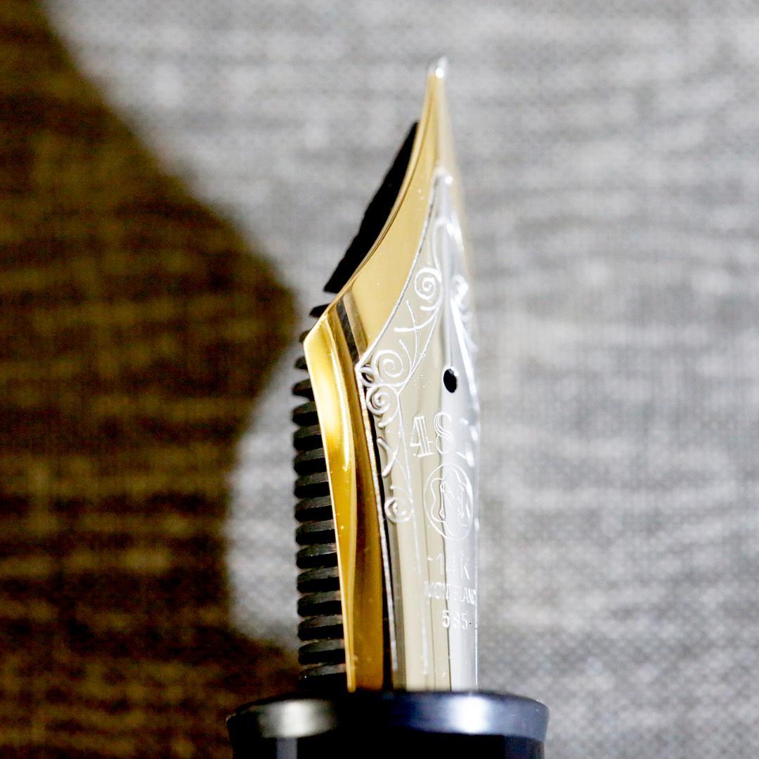 【送料込み】モンブラン 万年筆 １４９ Ｆニブ １４Ｋ中白 エボナイト芯