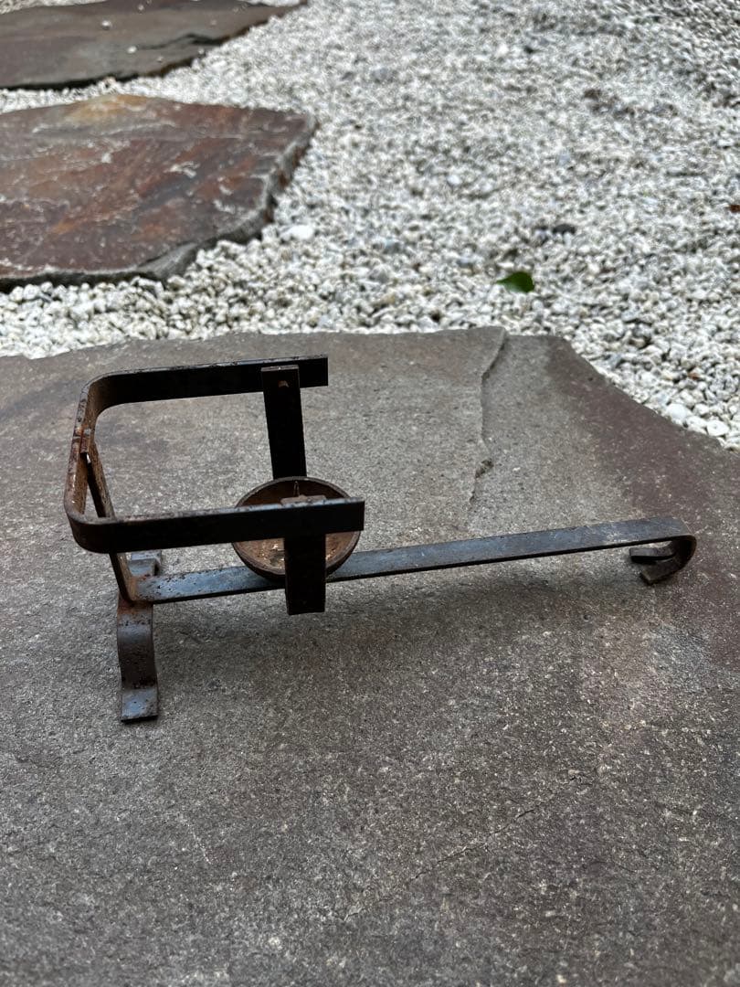 鉄製 振り子燭台 蝋燭立 手燭台 2点セット アンティークキャンドルスタンド