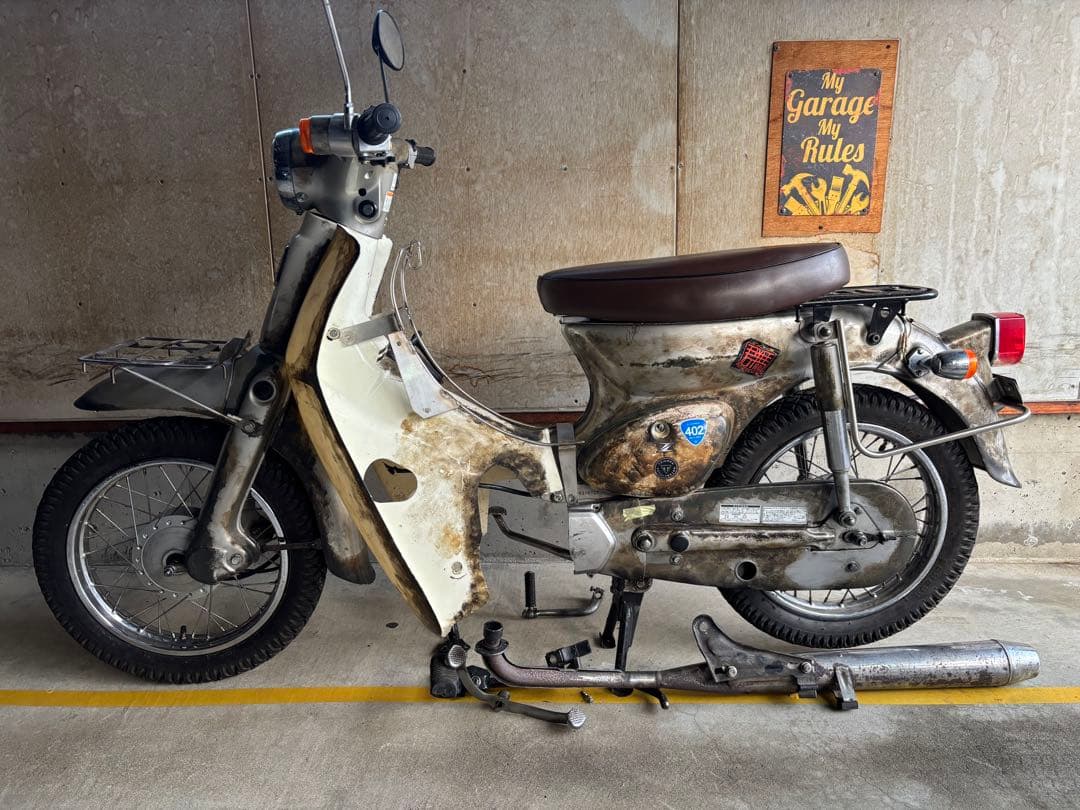 Ｋ*3様 リトルカブc50 車体　不動　レストアベース　エンジン無し　引き取り希