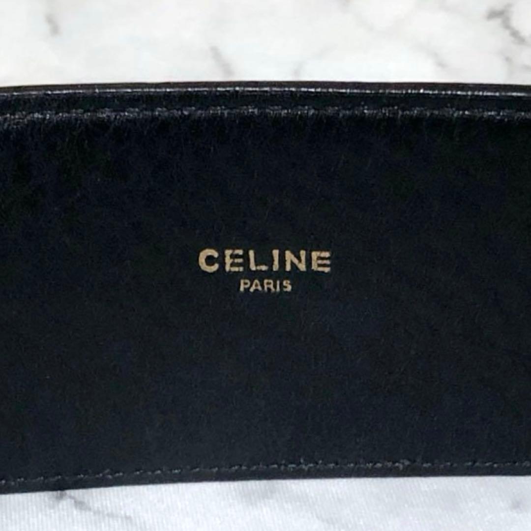 【レア】オールド　セリーヌ　ヴィンテージ　ベルト　ゴールド　マカダム　本革