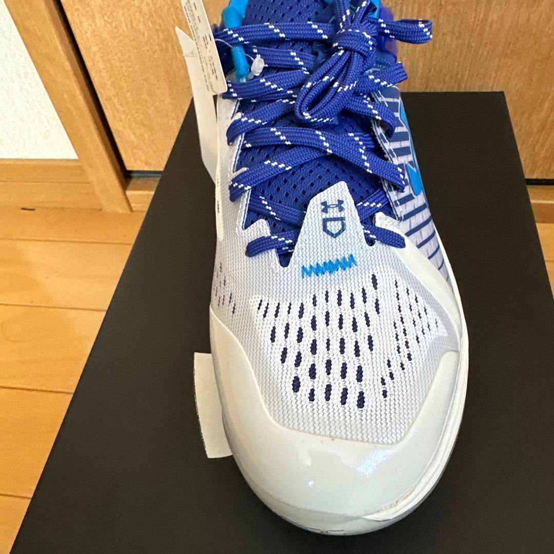 Under Armour 野球スパイク シューズ ホワイト/ブルー　27cm