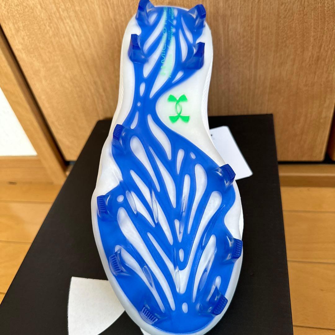 Under Armour 野球スパイク シューズ ホワイト/ブルー　27cm