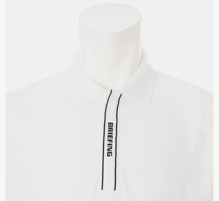 新品！BRIEFING ホワイト ポロシャツ Lサイズ リラックスフィット
