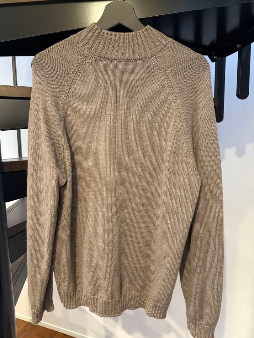 ZANONE ベージュ ニットセーター ハイネック