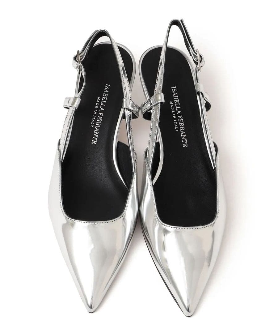 【ISABELLA FERRANTE】シルバー パンプス