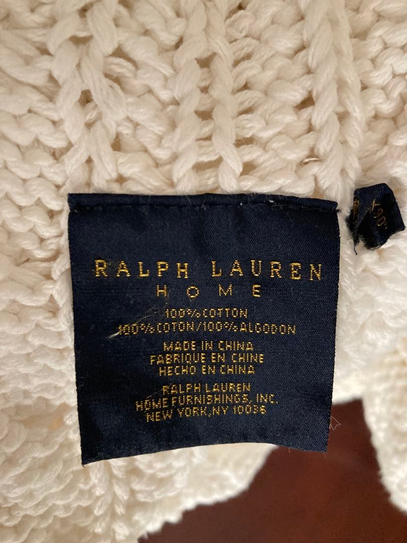 12/20まで出品Ralph Lauren  ケーブル編みブランケット