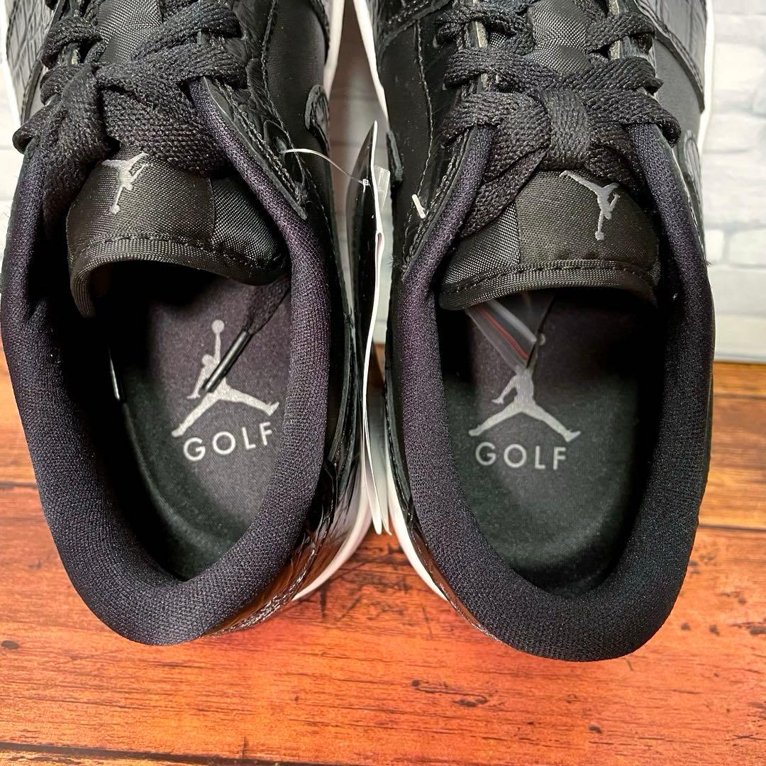 【箱付き新品】ナイキ エアジョーダン1 ロー ゴルフ ブラック クロコ 26.5