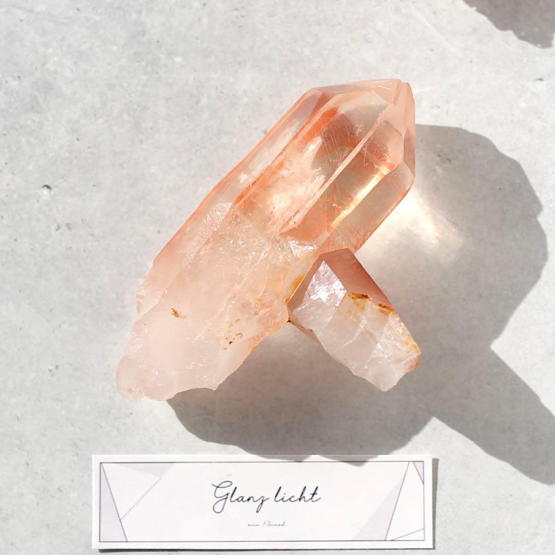 ソウルメイトツイン ディープピンクレムリアンシード 天然石 水晶 ツインレイ