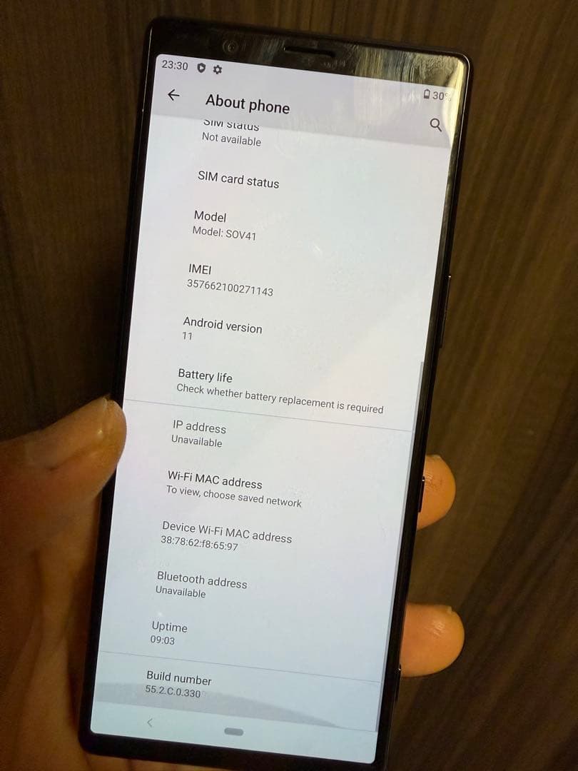 Sony Xperia 5 SOV41 64GB SIMフリー ブラック
