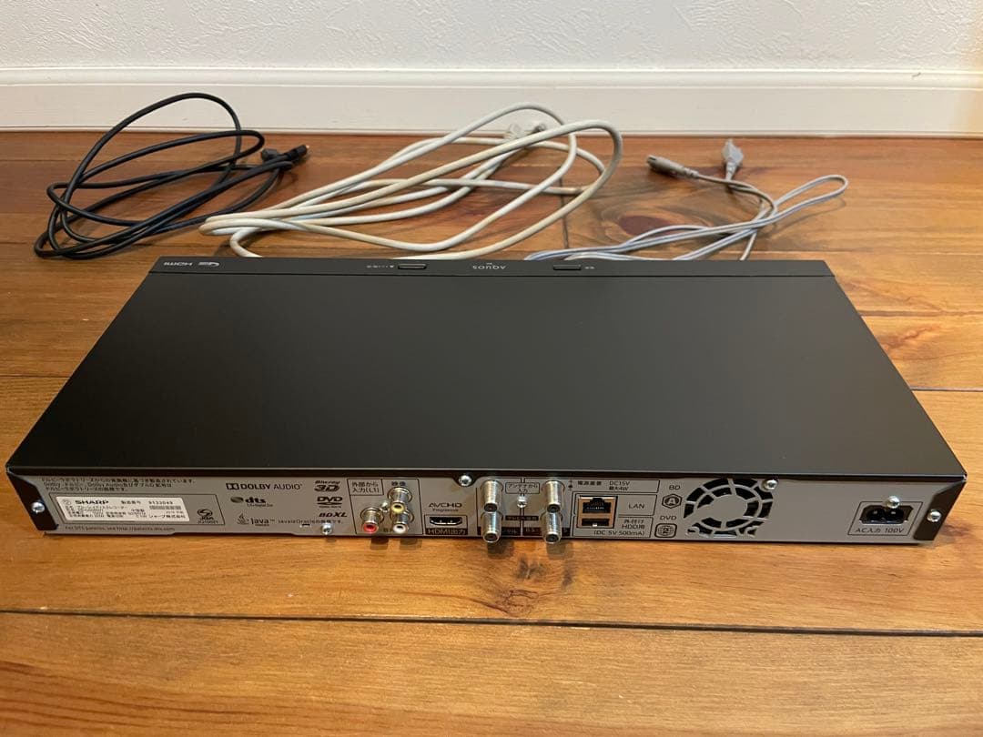 AQUOS アクオス　Blu-ray ブルーレイレコーダー DVD BDXL