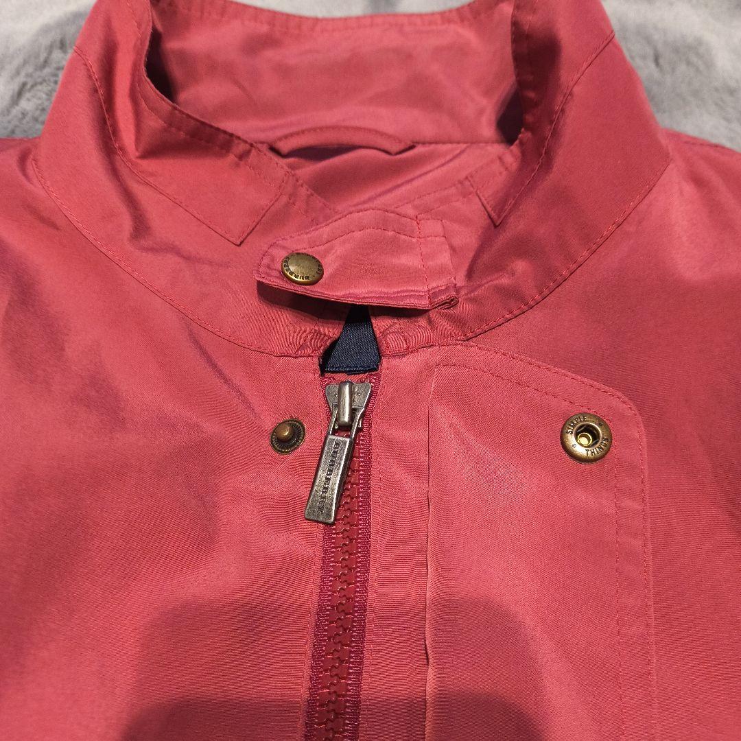 【美品】バーバリー ゴルフ ナイロンジャケット 薄手 エンジ ブルゾン L 赤