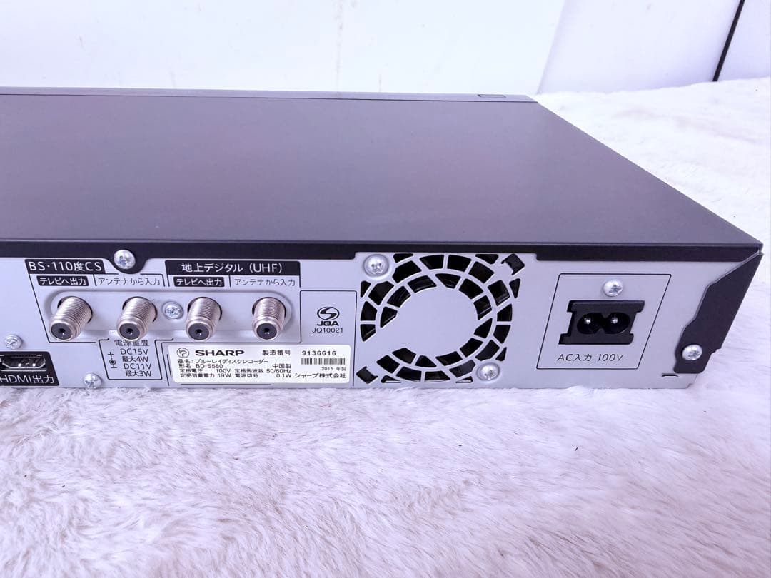 すぐに視聴 ♪ SHARP Blu-ray BD-S580 HDD500GB