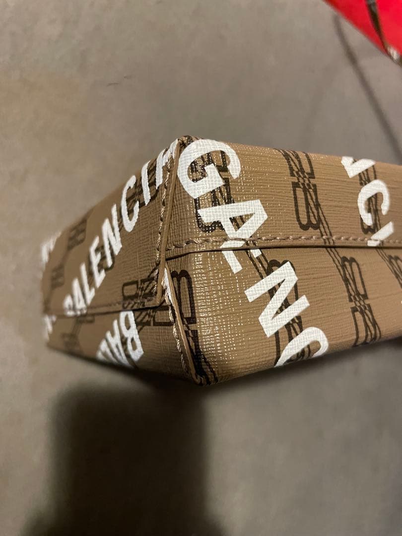 BALENCIAGA バレンシアガ BB モノグラム プリント ショルダーバッグ