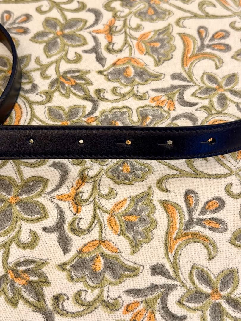 LOEWE ロエベ アナグラム ベルト ネイビー