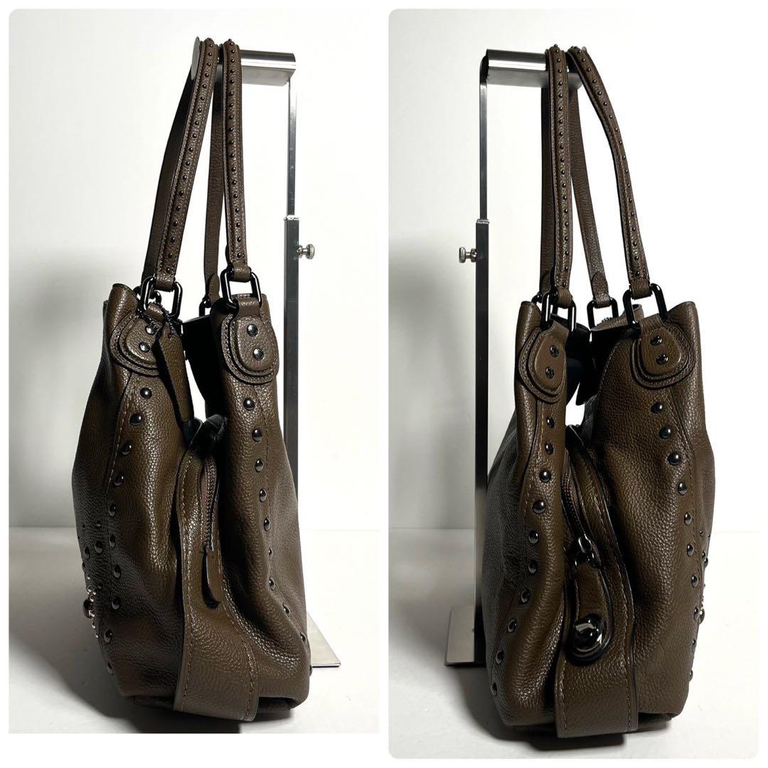 【未使用に近い✨】コーチ ウエスタンリベット イーディー ワンショルダー レザー