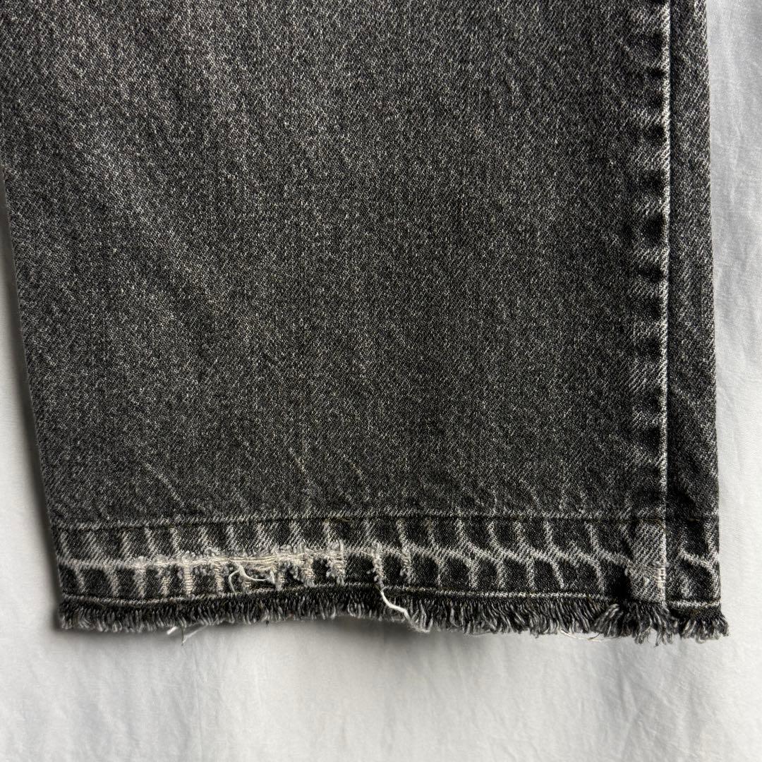 90s USA製 Levi’s 517 先染め ブラック デニム パンツ