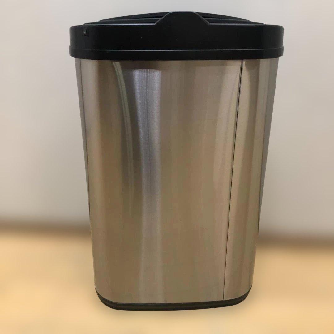 送料無料自動開閉 ごみ箱 41L センサー式 ステンレス 電動88261