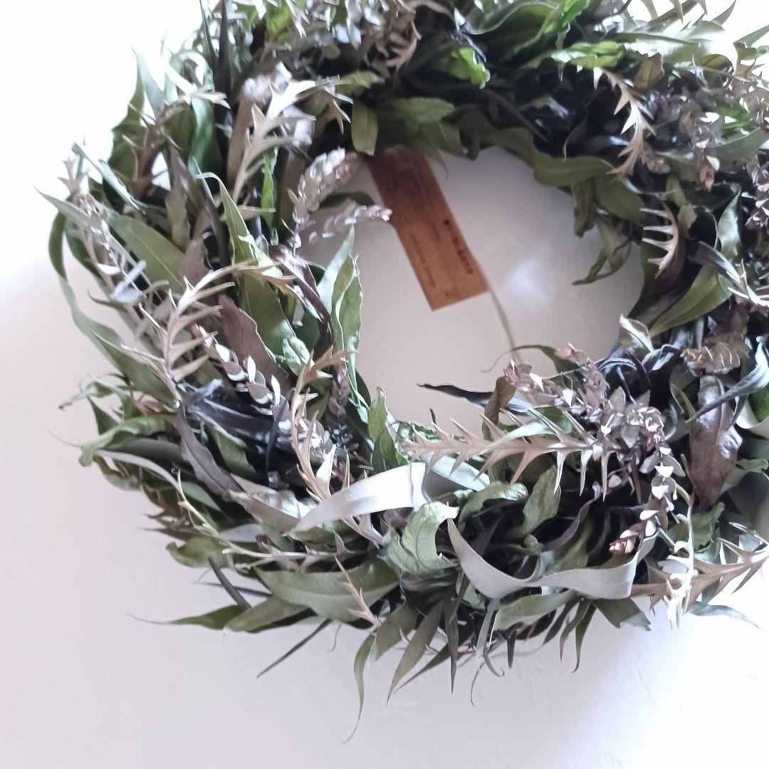 【魔女の棲む森 ～深碧萌～】ドライフラワー リース クリスマスリース