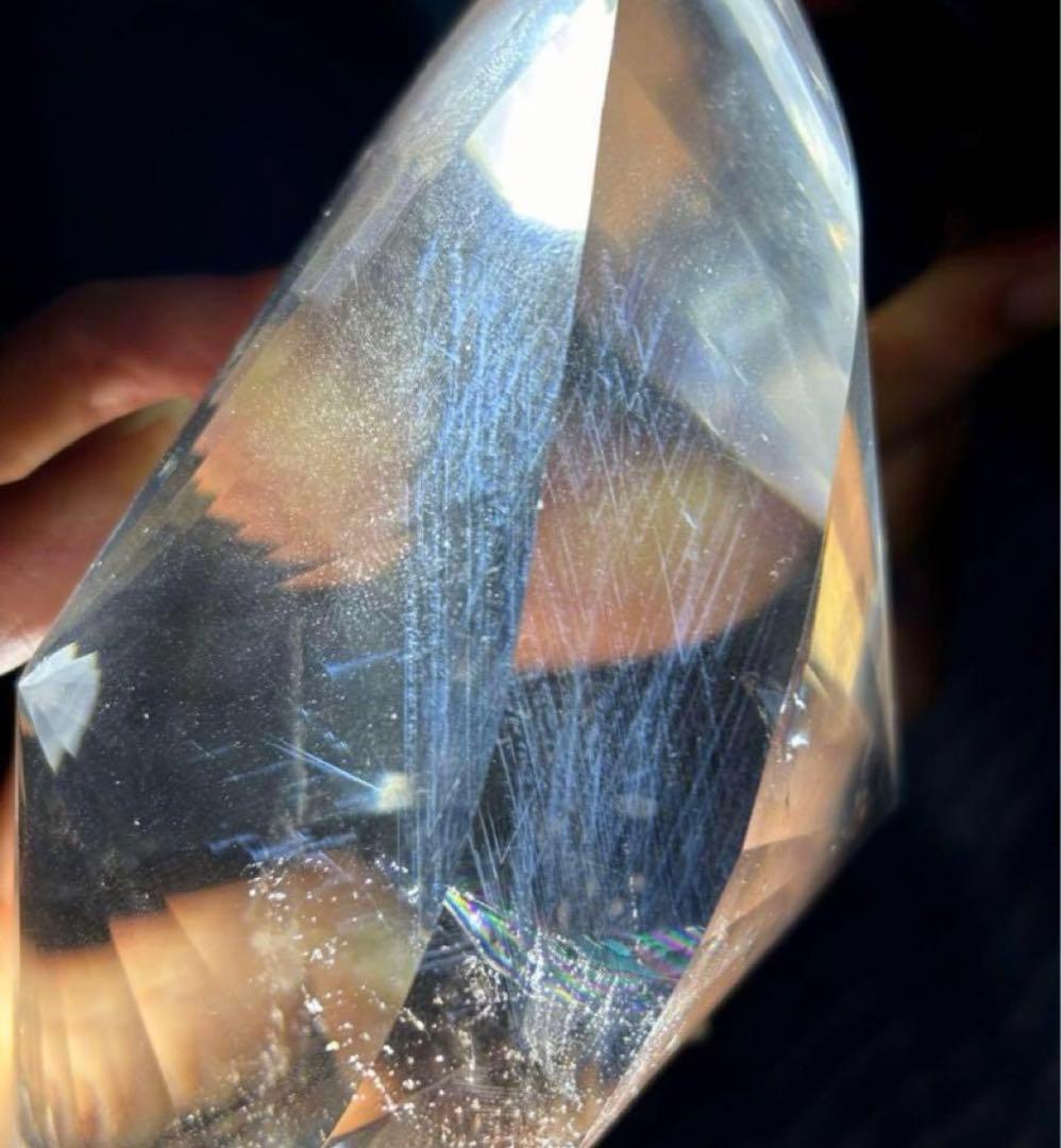 レア　AAA　レムリアンシード　水晶　ブルーラダー　マスタークリスタル　台座付き