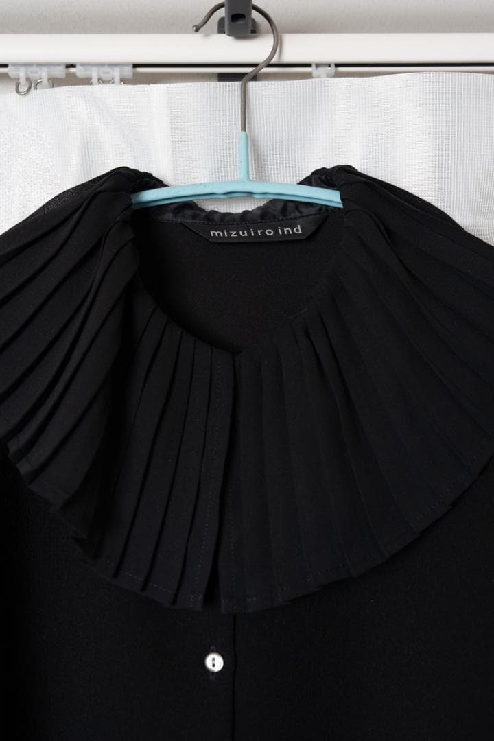 ク*ン様 mizuiro ind プリーツカラーシャツ　定価19800