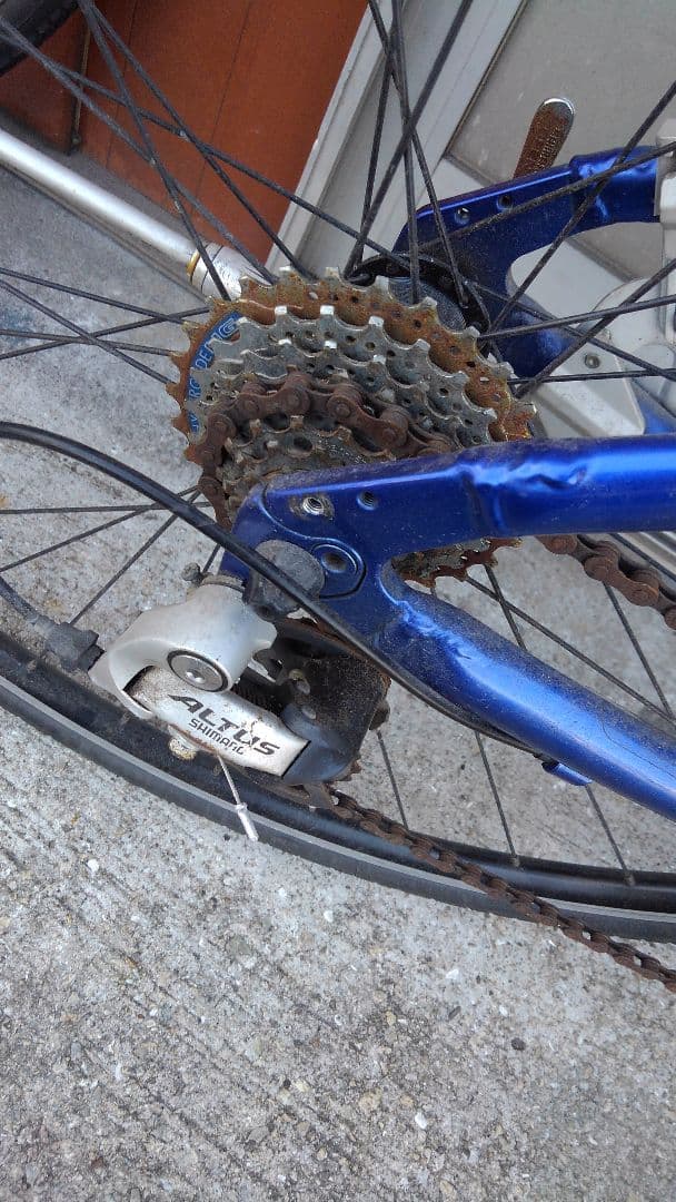 ルイガノ700c(AA420)青、大阪堺